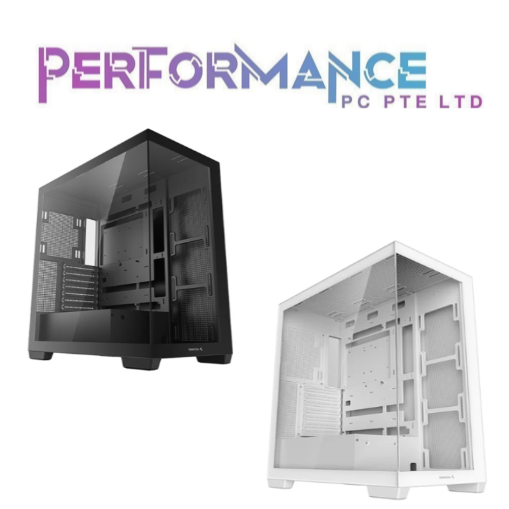 Deepcool CG580 CG 580 Black / White Mid-Tower ATX Desktop Chassis Case ...