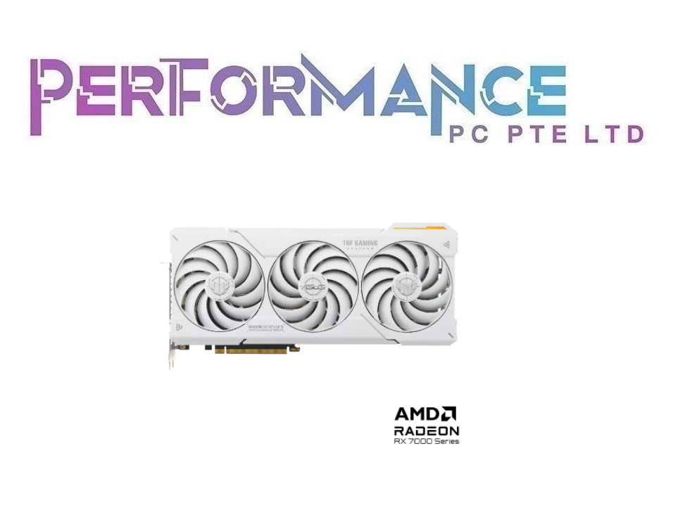 ASUS TUF Gaming Radeon™ RX 7800 XT 7800XT White OC Edition 16GB GDDR6  GRAPHICS CARD (3 YEARS WARRANTY BY BAN LEONG PTE LTD)