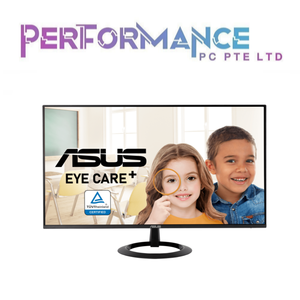 ASUS VZ27EHF-W Monitor Gaming 27" Full HD IPS 100Hz - Senza Cornice, Adaptive-Sync, 1ms, Filtro Luci Blu, Nero