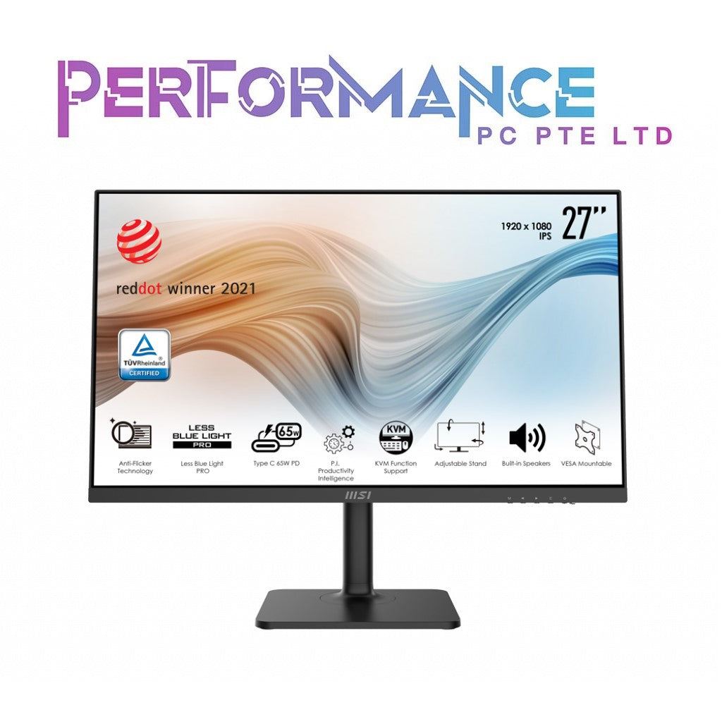 MSI Modern MD272P/MD272PW Black/White IPS monitor, KVM, 27 Inch