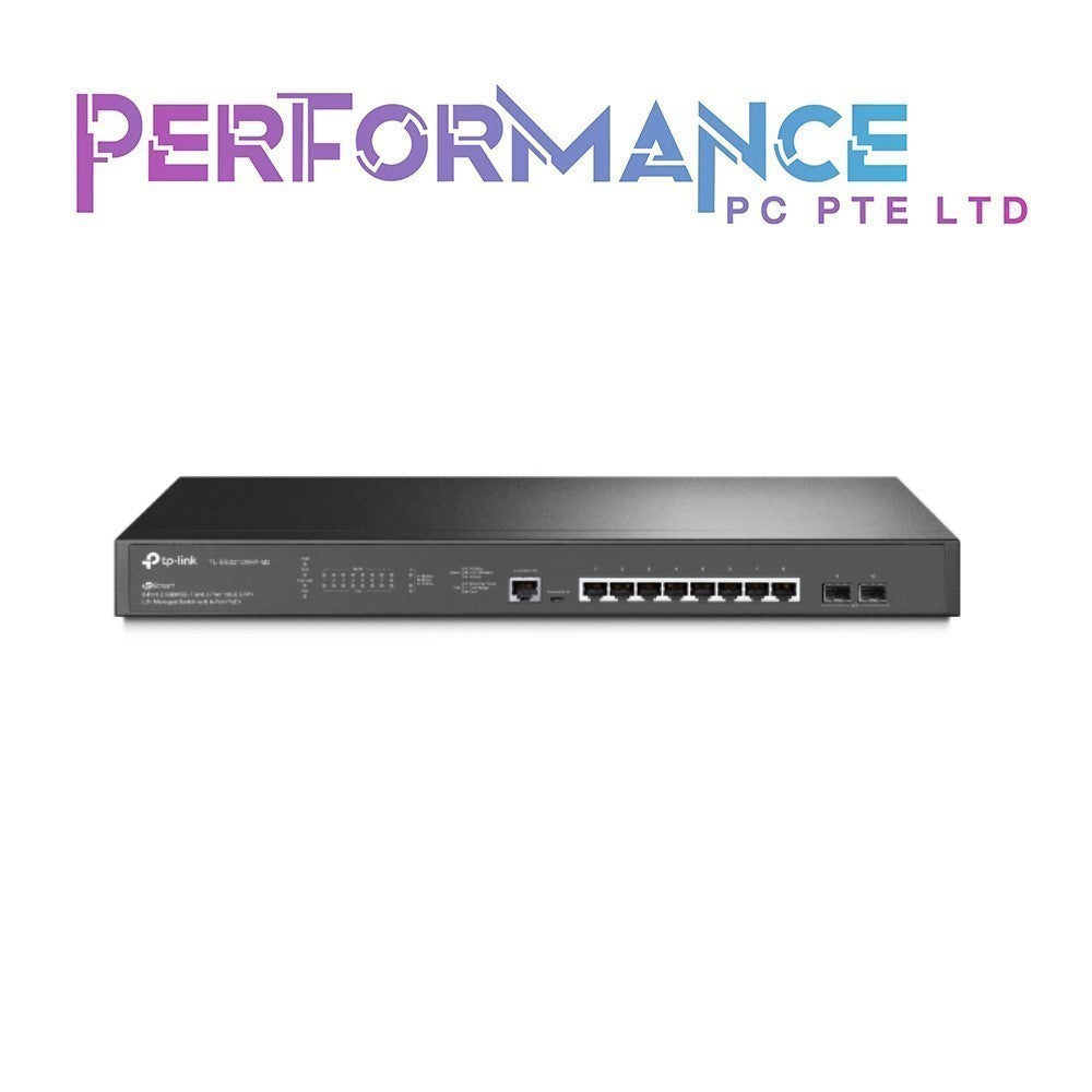 TP-Link TL-SG3210XHP-M2 | Jetstream 8 Port Multi-Gigabit L2+ Managed PoE  Switch | 8 PoE+ Port 240W, 2 x 10G SFP+ Slots | 2.5G Bandwidth | Omada SDN 