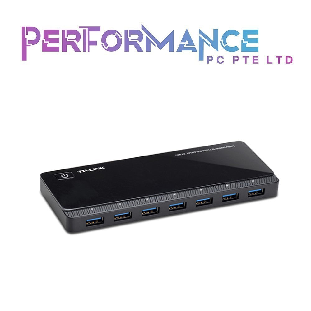  TP-Link Powered USB Hub 3.0 with 7 USB 3.0 Data Ports and 2  Smart Charging USB Ports. Compatible with Windows, Mac, Chrome & Linux OS,  with Power On/Off Button, 12V/4A Power