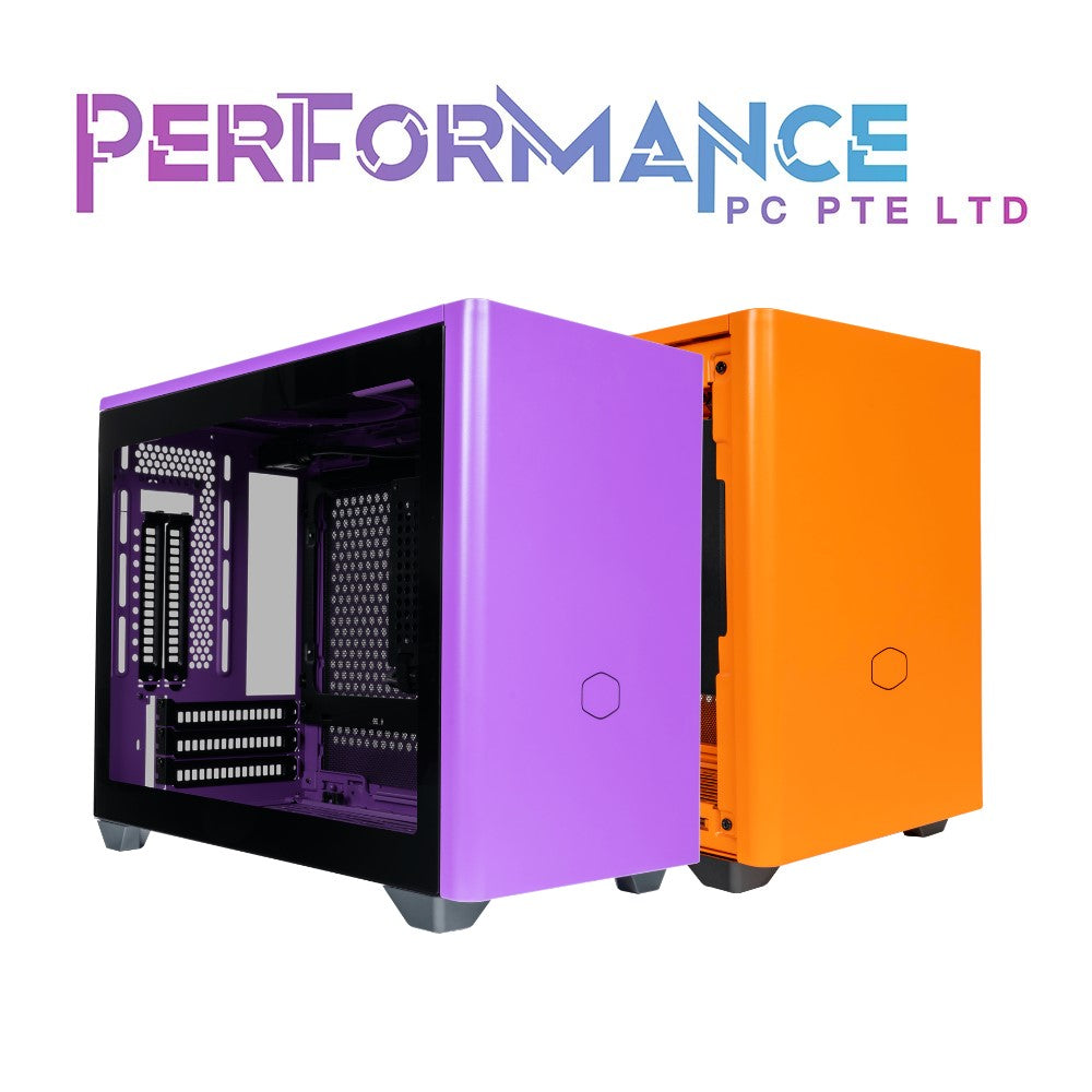 COOLERMASTER MASTERBOX NR200P SFF m-ITX CASE WITH T.G ORANGE/PURPLE (2  YEARS WARRANTY BY BAN LEONG TECHNOLOGIES PTE LTD)