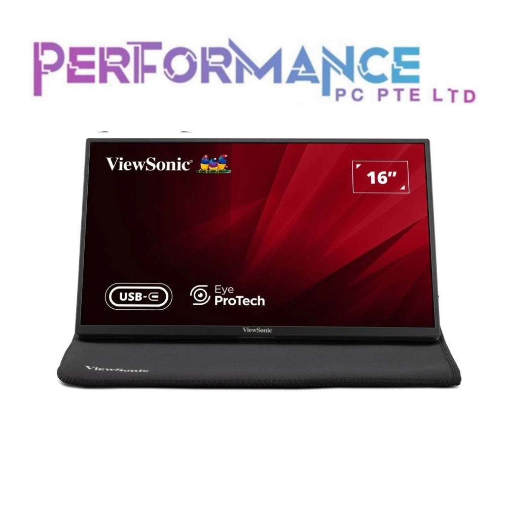 VIEWSONIC VA1650 16” USB-C LIGHTWEIGHT PORTABLE MONITOR (3 YEARS WARRANTY BY KAIRA TECHNOLOGIES PTE LTD)