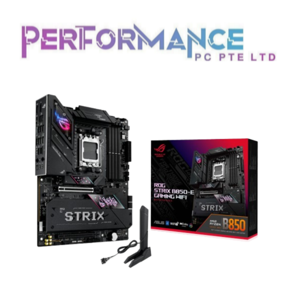 ASUS ROG STRIX B850-E GAMING WIFI AMD AM5 GAMING MOTHERBOARD (3 YEARS WARRANTY BY BAN LEONG TECHNOLOGIES PTE LTD)