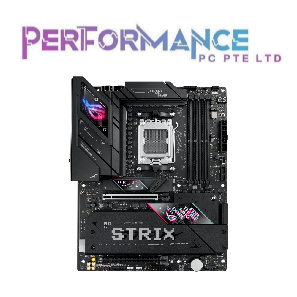 ASUS ROG STRIX B850-E GAMING WIFI AMD AM5 GAMING MOTHERBOARD (3 YEARS WARRANTY BY BAN LEONG TECHNOLOGIES PTE LTD)