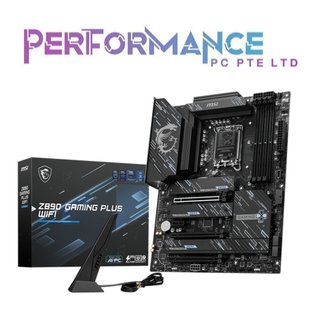 MSI Z890 Z 890 GAMING PLUS WIFI ATX Gaming Motherboard (3 YEARS WARRANTY BY CORBELL TECHNOLOGY PTE LTD)