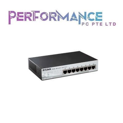 D-Link DES-1210-08P 8-Port Fast Ethernet 10/100 Base-T POE Switch (LIMITED LIFETIME WARRANTY BY BAN LEONG TECHNOLOGY PTE LTD)