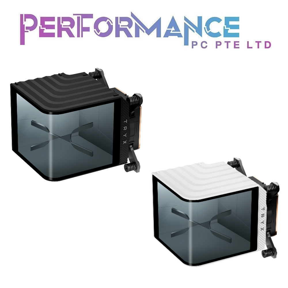 TRYX PANORAMA WB CPU WATER BLOCK CURVED 2K AMOLED DISPLAY BLACK/WHITE (3 YEARS WARRANTY BY BAN LEONG TECHNOLOGY PTE LTD)