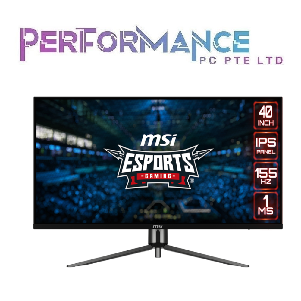 MSI MAG401QR 40" Resolution 3440x1440 (UWQHD) 155Hz Respond Time 1ms Monitor (3 YEARS WARRANTY BY CORBELL TECHNOLOGY PTE LTD)