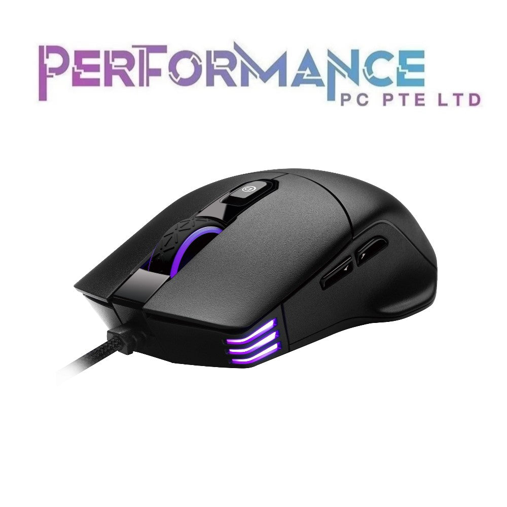 EVGA X12 Mouse White 8000 DPI, Wired, White, Customizable, Dual Sensor, 16,000 DPI, 5 Profiles, 8 Buttons, Ambidextrous Light Weight, RGB (1 YEAR WARRANTY BY TECH DYNAMIC PTE LTD)
