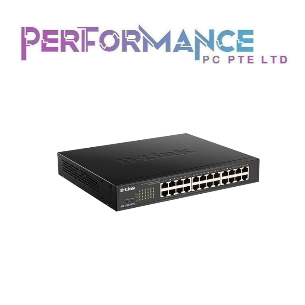 D-Link DGS-1100-24PV2 24-port Gigabit Smart Managed PoE 100W Switch (LIMITED LIFETIME WARRANTY BY BAN LEONG TECHNOLOGY PTE LTD)