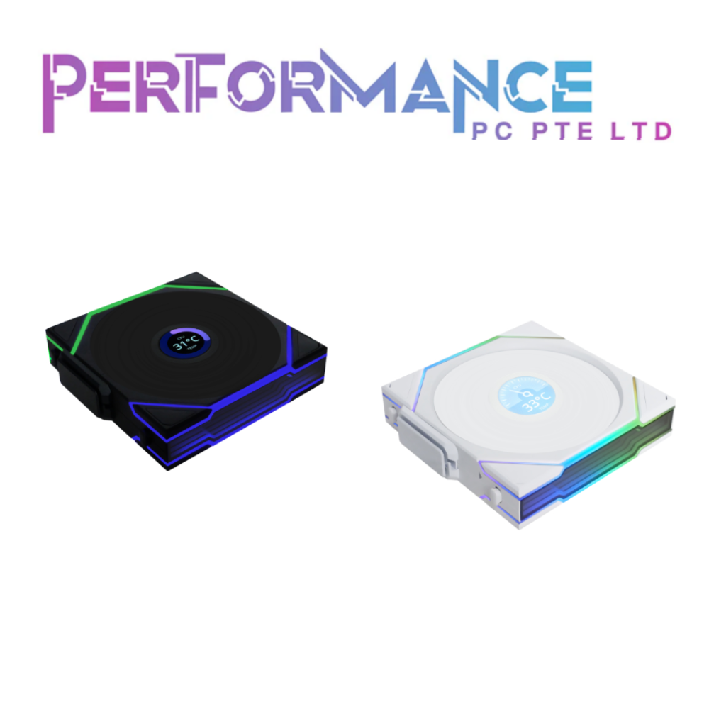 LIAN LI UNI FAN TL WIRELESS LCD 120 NORMAL / REVERSE- 1pc Black / White (3 YEAR WARRANTY BY CORBELL TECHNOLOGY PTE LTD)