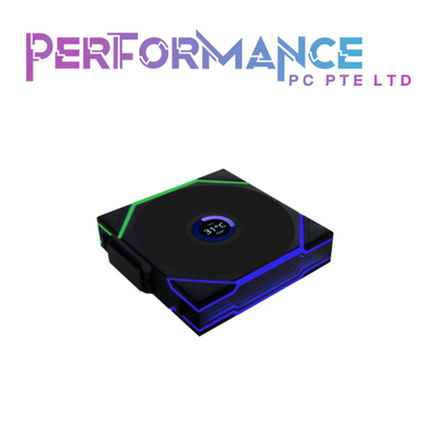 LIAN LI UNI FAN TL WIRELESS LCD 120 NORMAL / REVERSE- 1pc Black / White (3 YEAR WARRANTY BY CORBELL TECHNOLOGY PTE LTD)