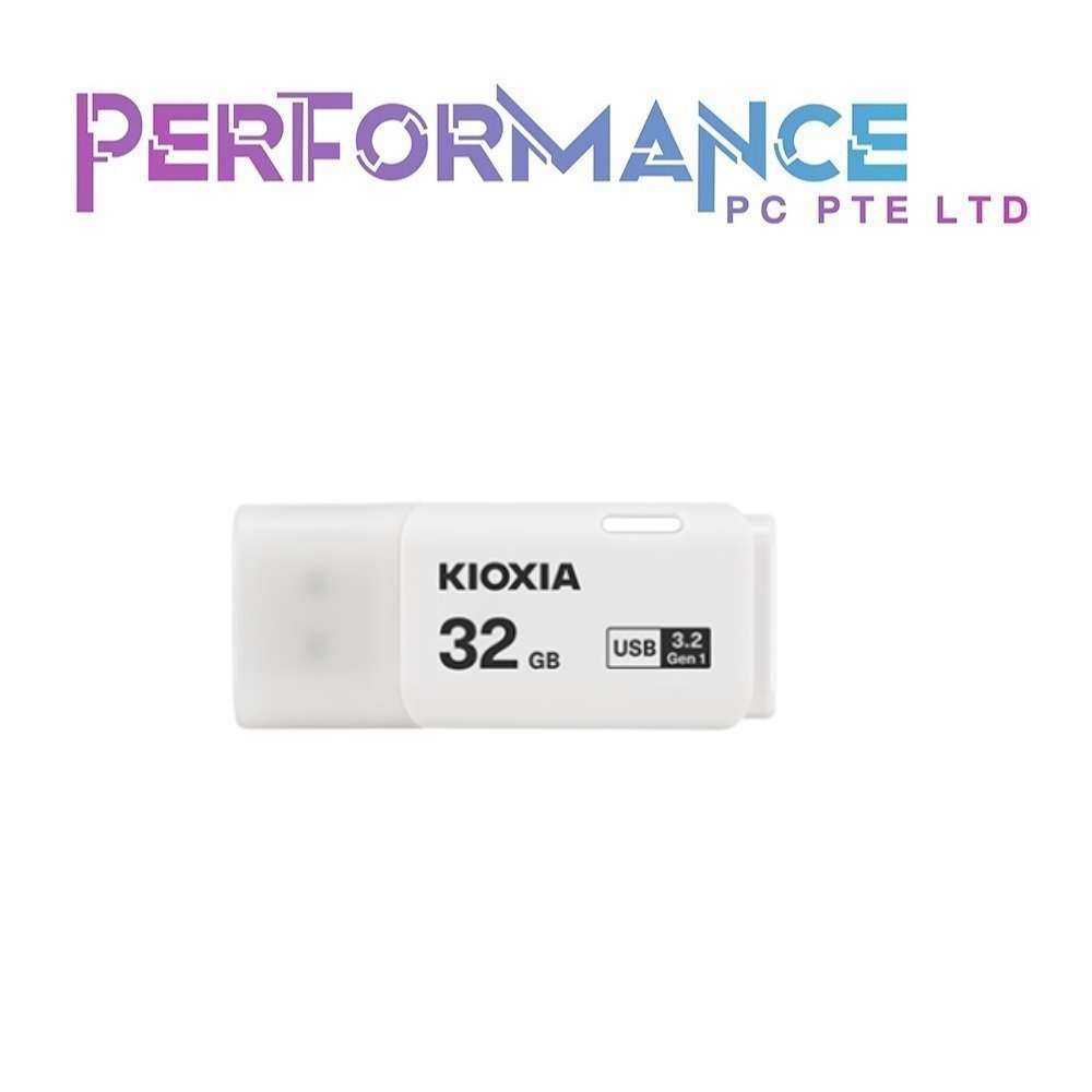 KIOXIA TransMemory U301 USB3.2 Gen 1 32GB/64GB/128GB White (5 YEARS WARRANTY BY KIOXIA PTE LTD)