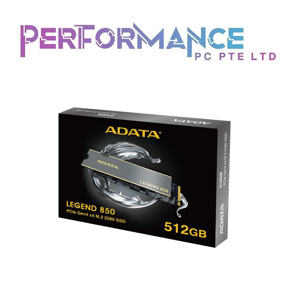 ADATA LEGEND 850 PCIe Gen4 x4 M.2 2280 Solid State Drive Read up to 5000MB/S Write up to 4500MB/S ( 5 Years Warranty with Corbell Technology Pte Ltd )