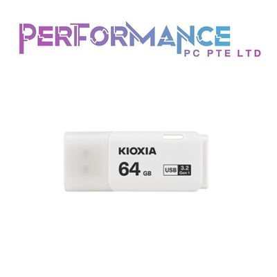 KIOXIA TransMemory U301 USB3.2 Gen 1 32GB/64GB/128GB White (5 YEARS WARRANTY BY KIOXIA PTE LTD)
