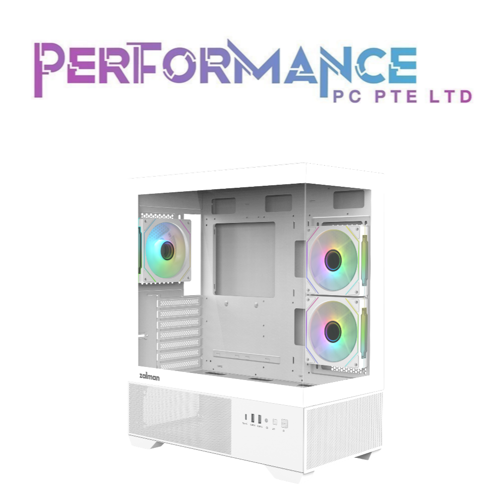 ZALMAN CHRONIX ATX CASE BLACK/WHITE  3 ARGB FAN(1 YEAR WARRANTY BY CDL TRADING PTE LTD)