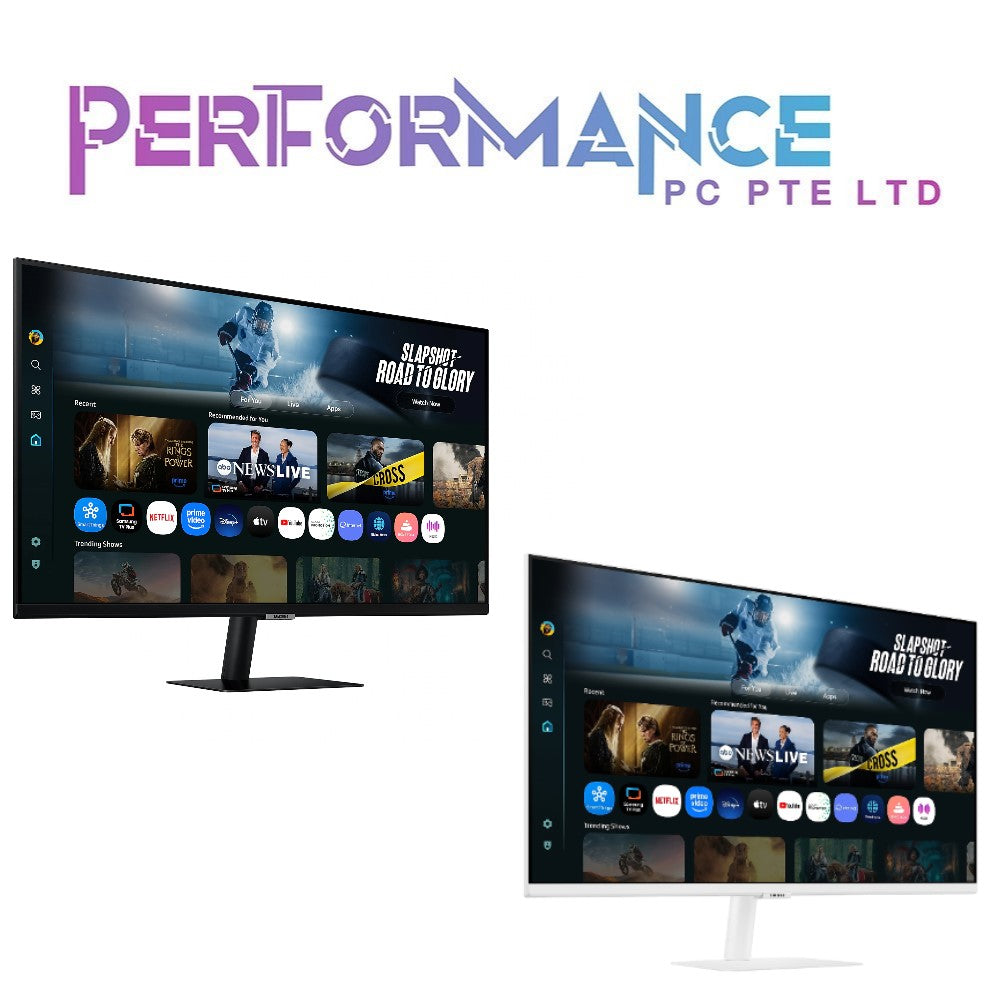 SAMSUNG M7 FLAT SMART MONITOR LS32FM700UEXXS / LS32FM701UEXXS 32" 4K BLACK/WHITE (3 YEARS WARRANTY BY BAN LEONG TECHNOLOGIES PTE LTD)