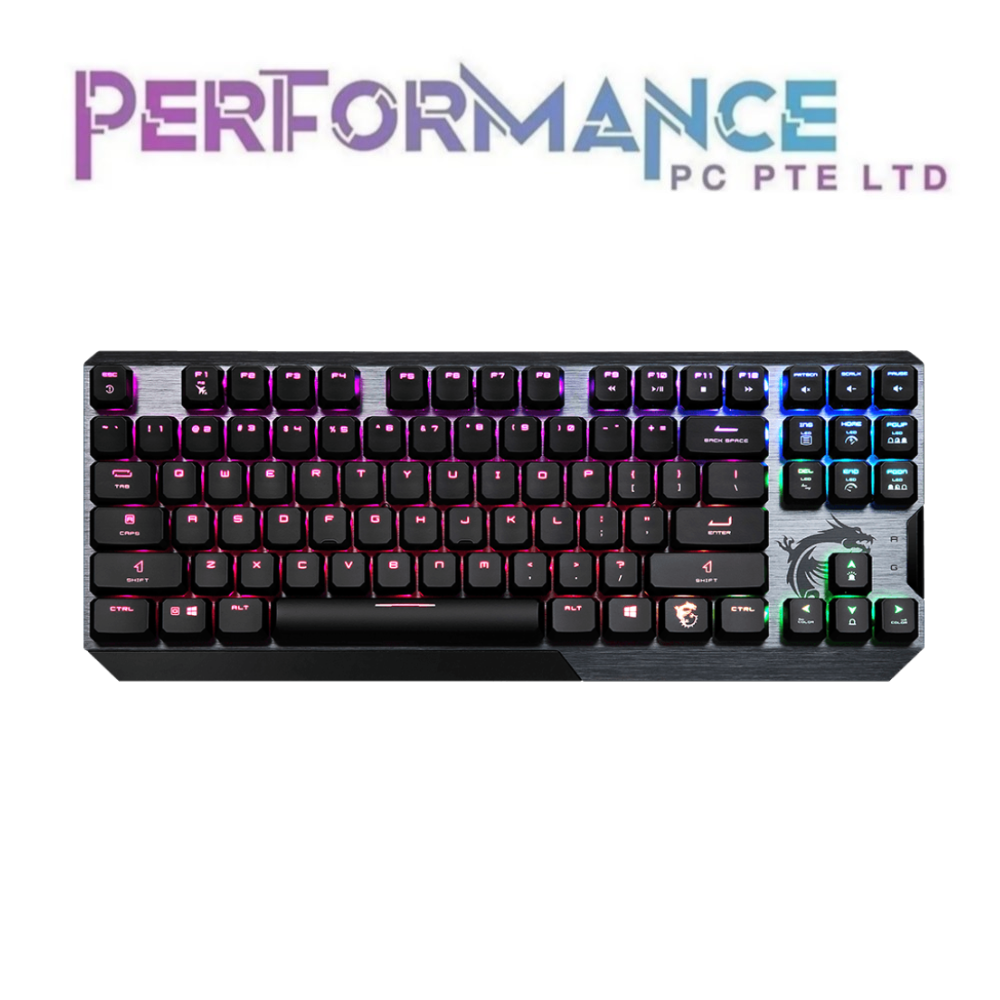 MSI VIGOR GK50 LOW PROFILE TKL GAMING KEYBOARD (1 YEARS WARRANTY BY CORBELL TECHNOLOGY PTE LTD)