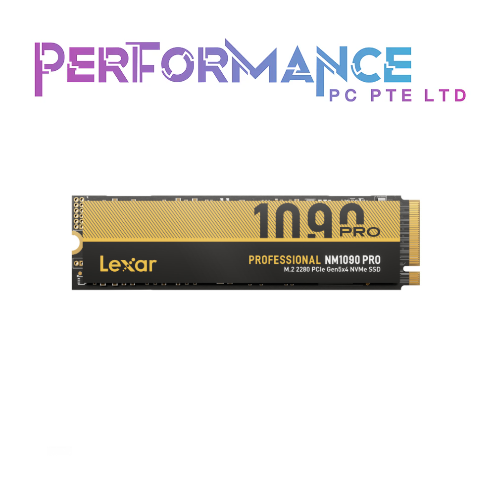 Lexar® Professional NM1090 PCIe 5.0 SSD M.2 NVME SSD 1TB/2TB/4TB (13000MB/s | 14000MB/s) (5 YEARS WARRANTY BY TECH DYNAMIC PTE LTD)
