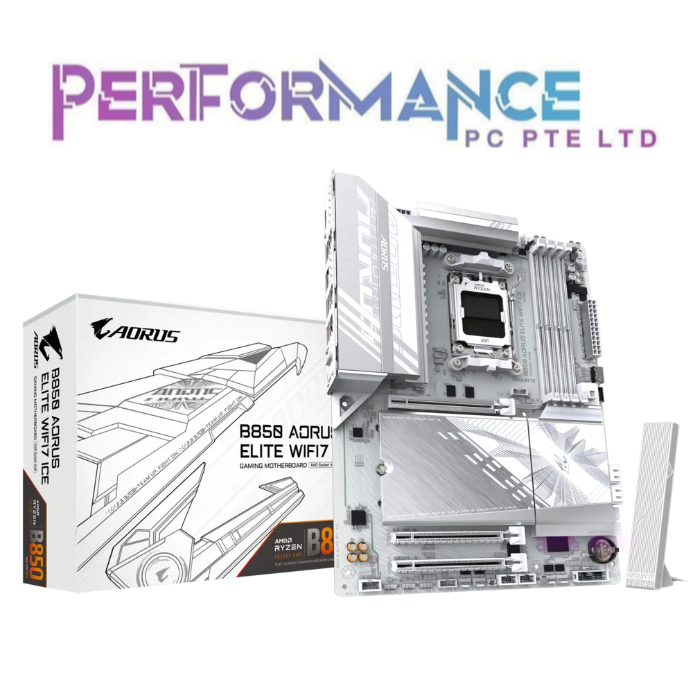 Gigabyte B850 B 850 AORUS ELITE WIFI7 ICE DDR5 AM5 ATX Gaming Mobo Motherboard (3 YEARS WARRANTY BY CDL TRADING PTE LTD)