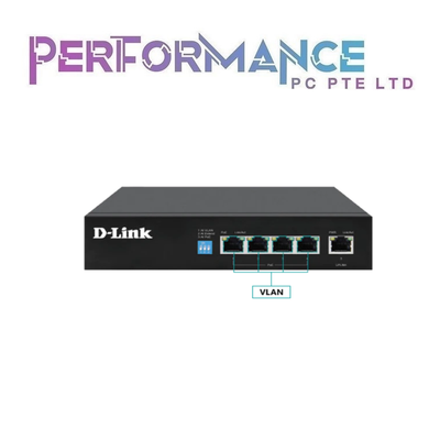 D-Link DGS-F1005P-E 250M 4-Port Gigabit PoE Switch  + 1 Uplink Gigabit Ports((3 YEARS WARRANTY BY BAN LEONG)