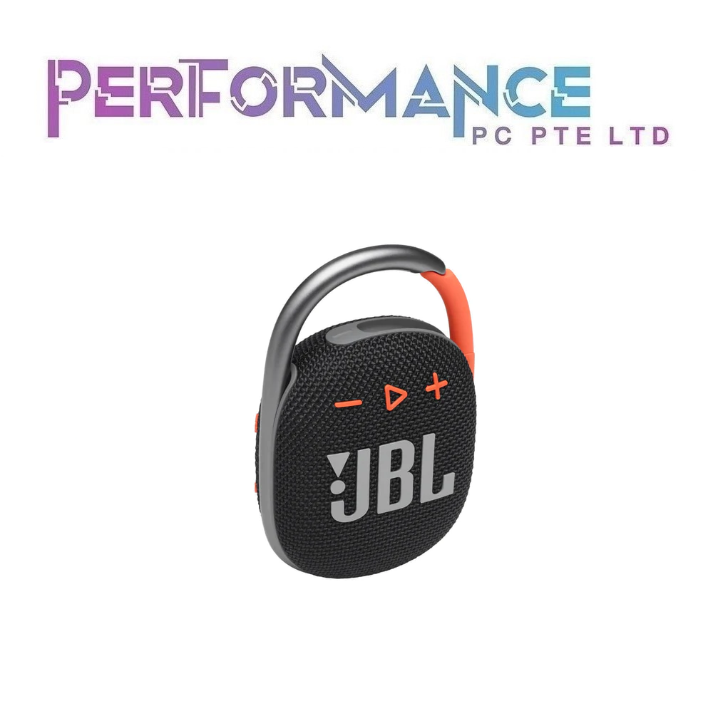 JBL Clip 4 Portable Speaker Black / Black Orange / Blue / Blue Pink / Green / Grey / Orange / Pink / Red / Teal / White / Yellow