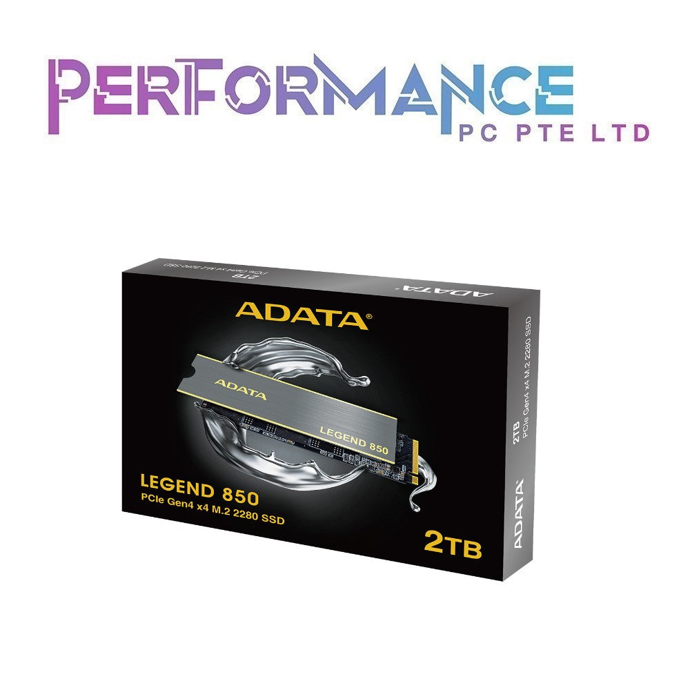 ADATA LEGEND 850 PCIe Gen4 x4 M.2 2280 Solid State Drive Read up to 5000MB/S Write up to 4500MB/S ( 5 Years Warranty with Corbell Technology Pte Ltd )