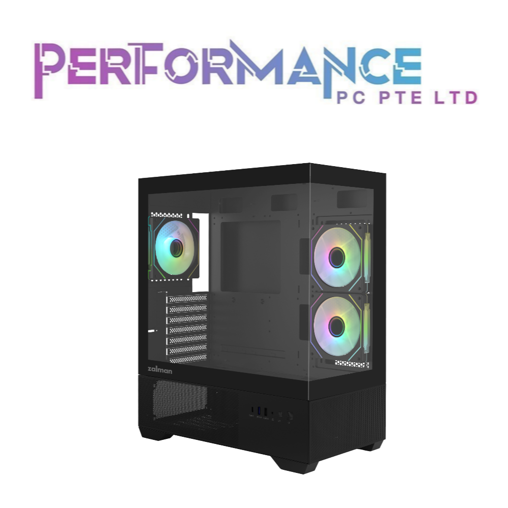 ZALMAN CHRONIX ATX CASE BLACK/WHITE  3 ARGB FAN(1 YEAR WARRANTY BY CDL TRADING PTE LTD)