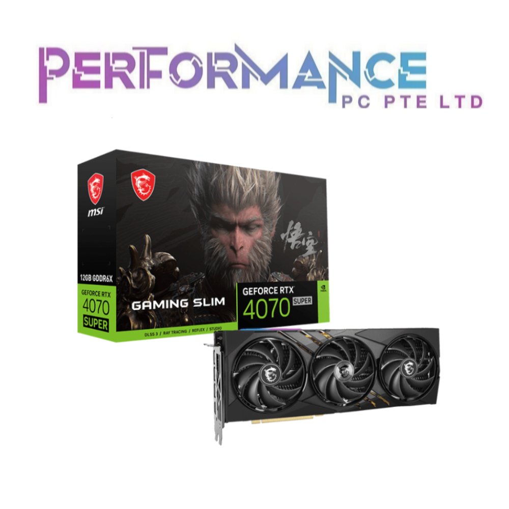 MSI GeForce RTX 4070 SUPER 12G GAMING SLIM WUKONG EDITION (3 Years Warranty by Corbell）