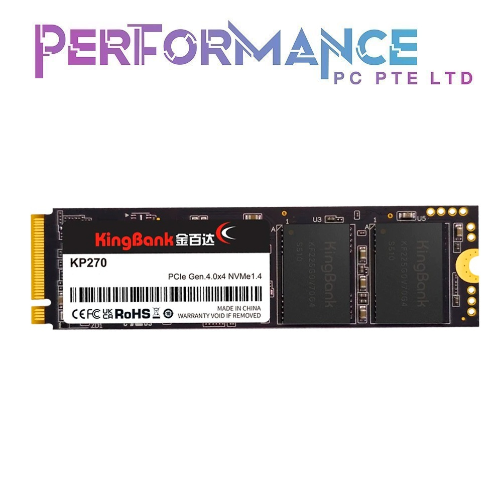 KingBank SoarBlade KP270 M.2 PCIe Gen 4.0 x 4 SSD (1TB/2TB)  (5 YEARS WARRANTY BY CDL TRADING PTE LTD)