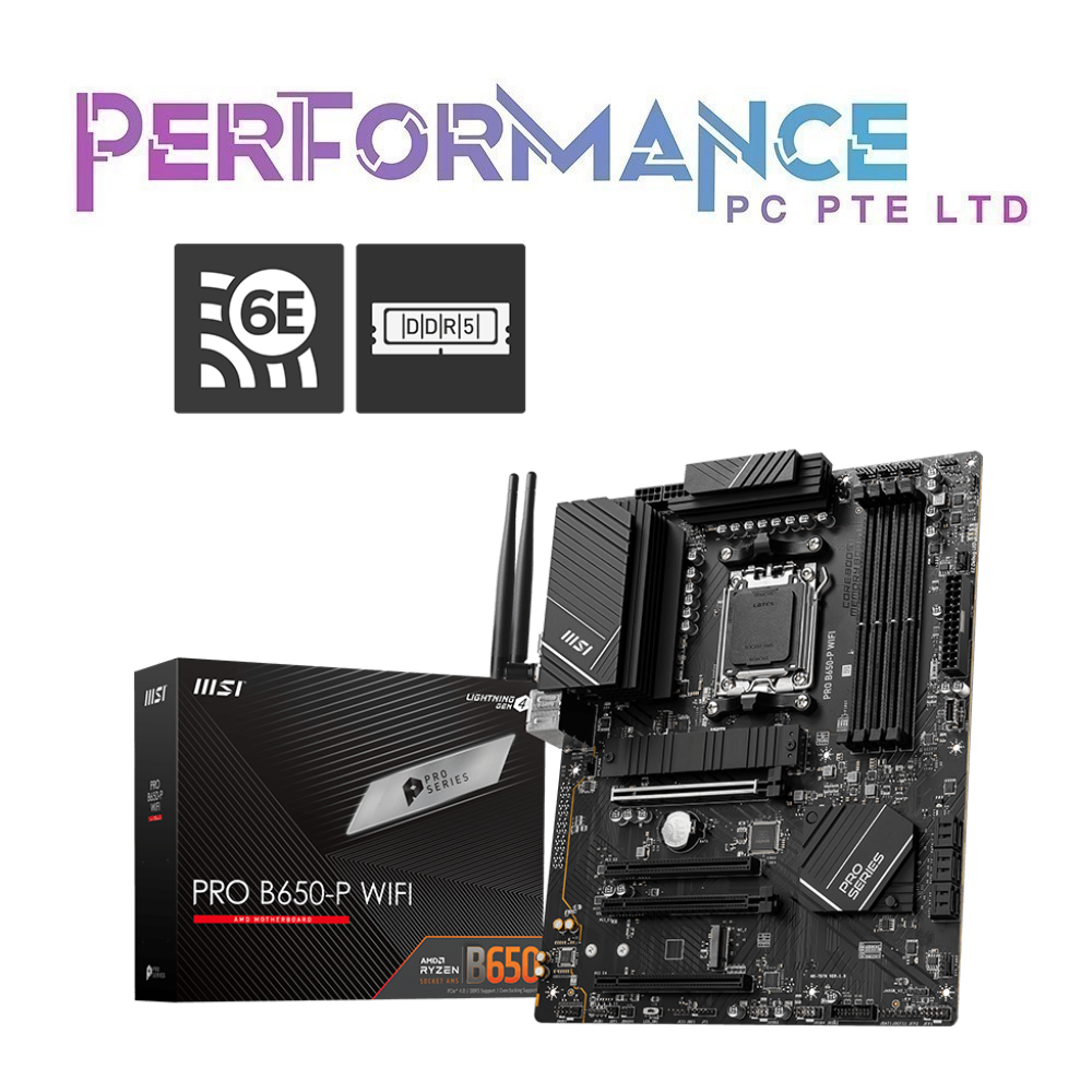 MSI PRO B650-P B 650-P B650P WIFI DDR5 ATX Motherboard (3 YEARS WARRANTY BY CORBELL TECHNOLOGY PTE LTD)