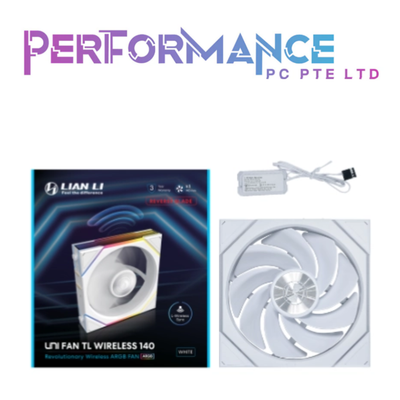 LIAN LI UNI FAN TL WIRELESS 140 NORMAL / REVERSE- 1pc Black / White (3 YEAR WARRANTY BY CORBELL TECHNOLOGY PTE LTD)