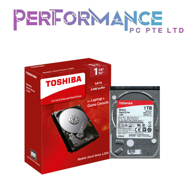 TOSHIBA L200 PERFORMANCE DESKTOP INTERNAL 2.5 " HDD 1TB / 2TB 5400 rpm (3 YEARS WARRANTY)