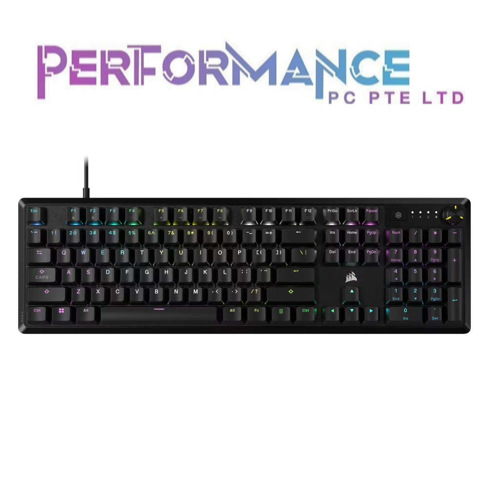 Corsair K70 CORE RGB Black Wired Mechanical Full Size Gaming Keyboard (2 YEARS WARRANTY BY CONVERGENT SYSTEMS PTE LTD)