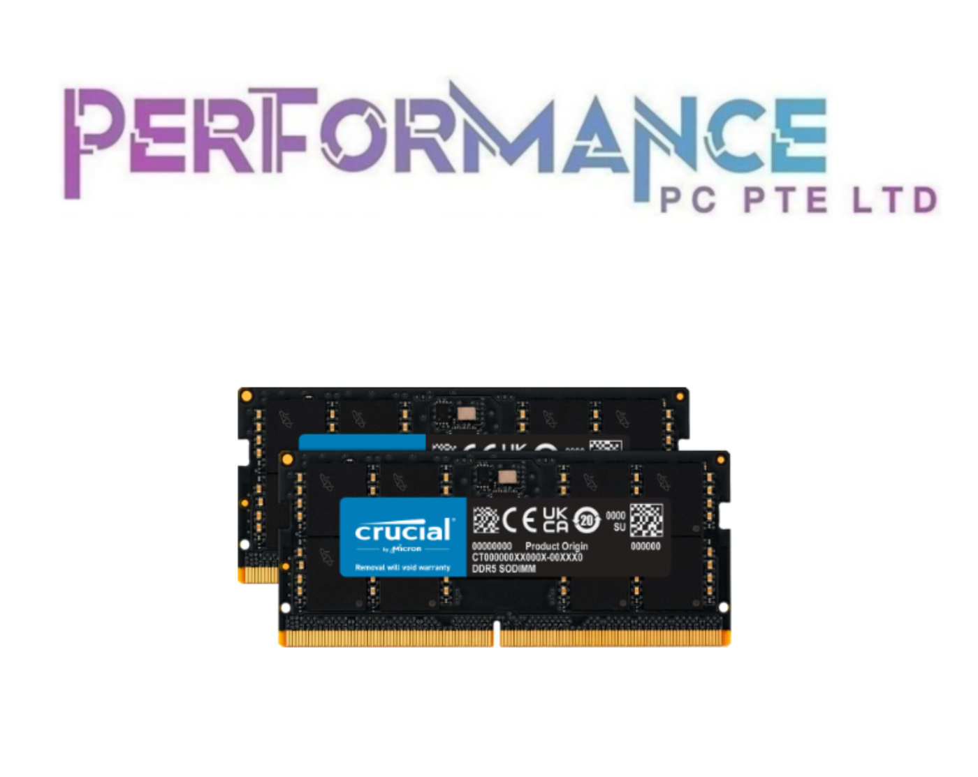 Crucial 64GB Kit (2x32GB) DDR5-5600 SODIMM CL46 (16Gbit) (LIMITED LIFETIME WARRANTY)