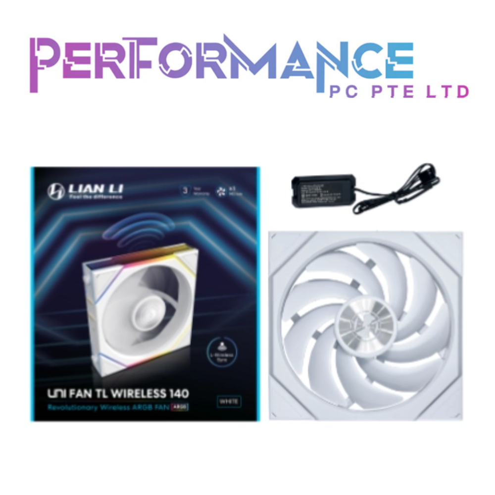 LIAN LI UNI FAN TL WIRELESS 140 NORMAL / REVERSE- 1pc Black / White (3 YEAR WARRANTY BY CORBELL TECHNOLOGY PTE LTD)