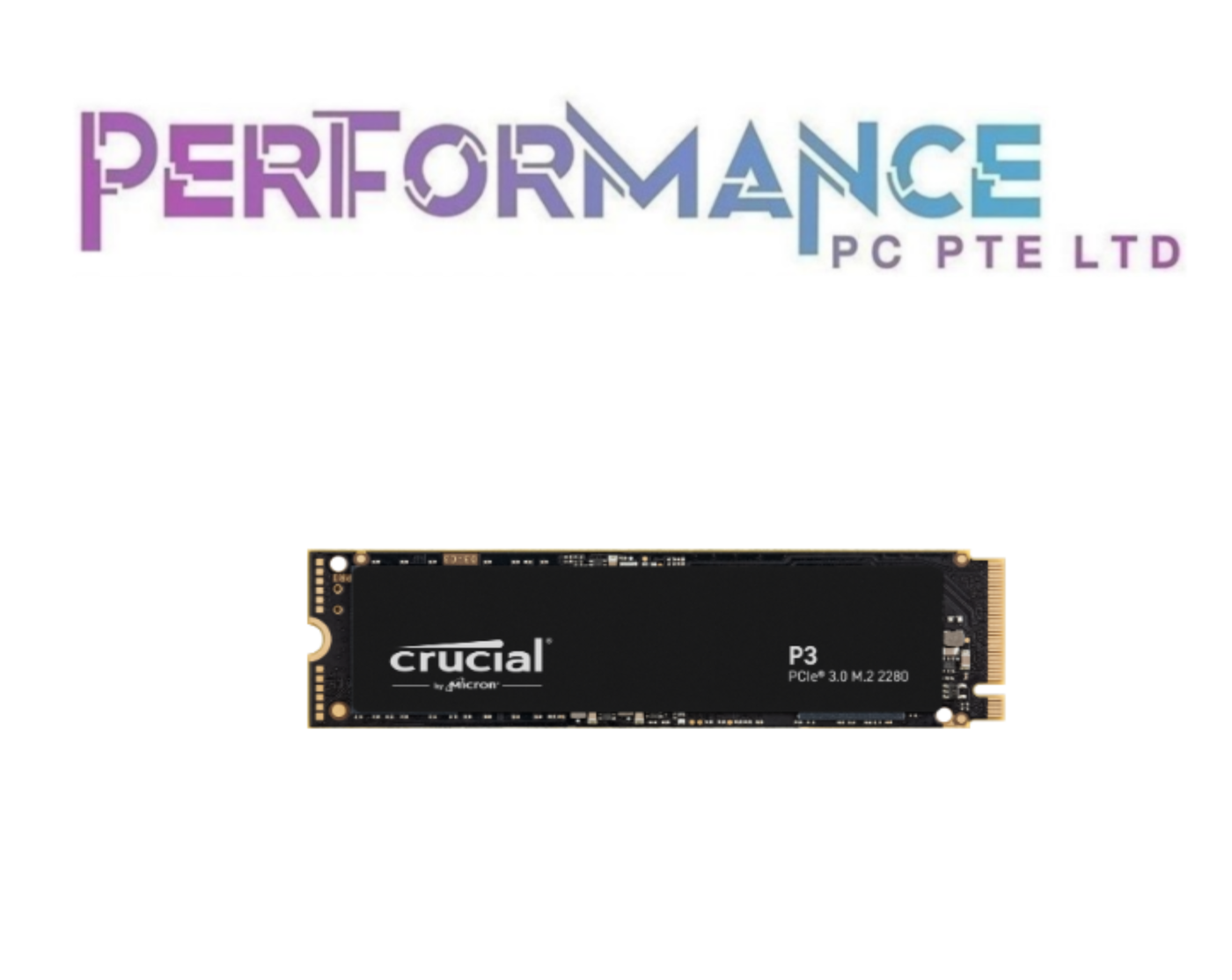 Crucial® P3 500GB/1TB/2TB/4TB 3D NAND NVMe™ PCIe® M.2 SSD M.2