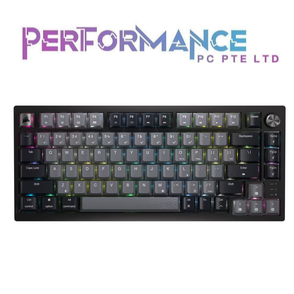 Corsair K65 PLUS WIRELESS 75% RGB Black Mechanical Gaming Keyboard (2 YEARS WARRANTY BY CONVERGENT SYSTEMS PTE LTD)