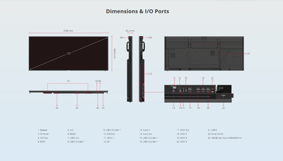 (PreOrder)Viewsonic CDE92UW 92" 5K 5120 x 2160 Presentation Display (3 YEARS WARRANTY BY KAIRA TECHOLOGY PTE LTD)