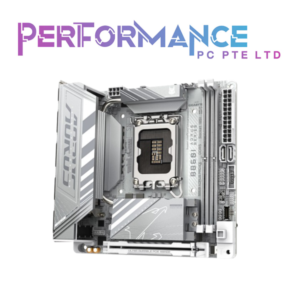 GIGABYTE B860I AORUS PRO ICE DDR5 DUAL CHANNEL MEMORY MOTHERBOARD  (3 YEARS WARRANTY BY CDL TRADING PTE LTD)