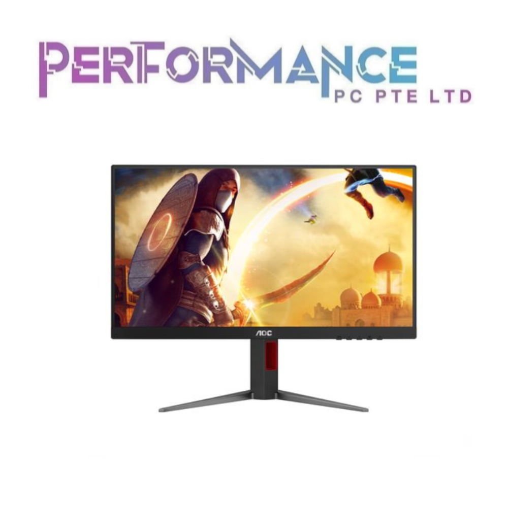 AOC 24G4 23.8" FAST IPS HDMI/ DP/ Adaptive Sync/ HDR10/ Height Adj/ Pivot/ 180Hz/ 1ms  (3 YEARS WARRANTY BY CORBELL TECHNOLOGY PTE LTD)