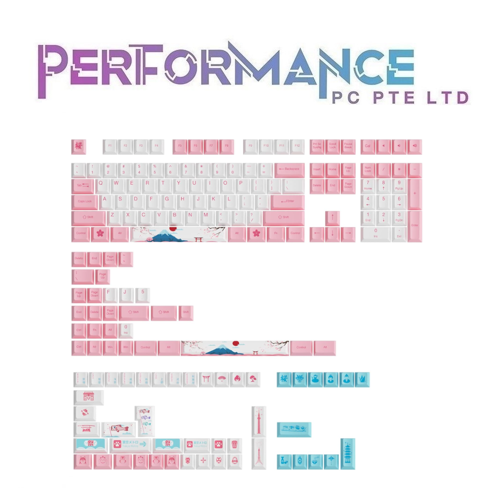 AKKO Keycap - World Tour Tokyo R2 SE Traditional Chinese Cherry Profile 185  (1 YEAR WARRANTY BY TECH DYNAMIC PTE LTD)