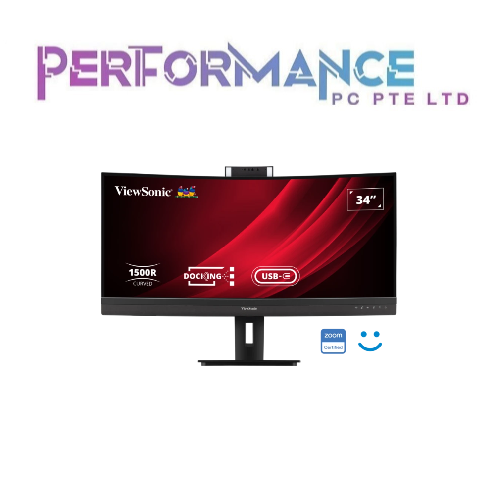 VIEWSONIC VG3457CV 34" UWQHD CURVED VIDEO CONFERENCING MONITOR (3 YEARS WARRANTY BY KAIRA TECHNOLOGIES PTE LTD)