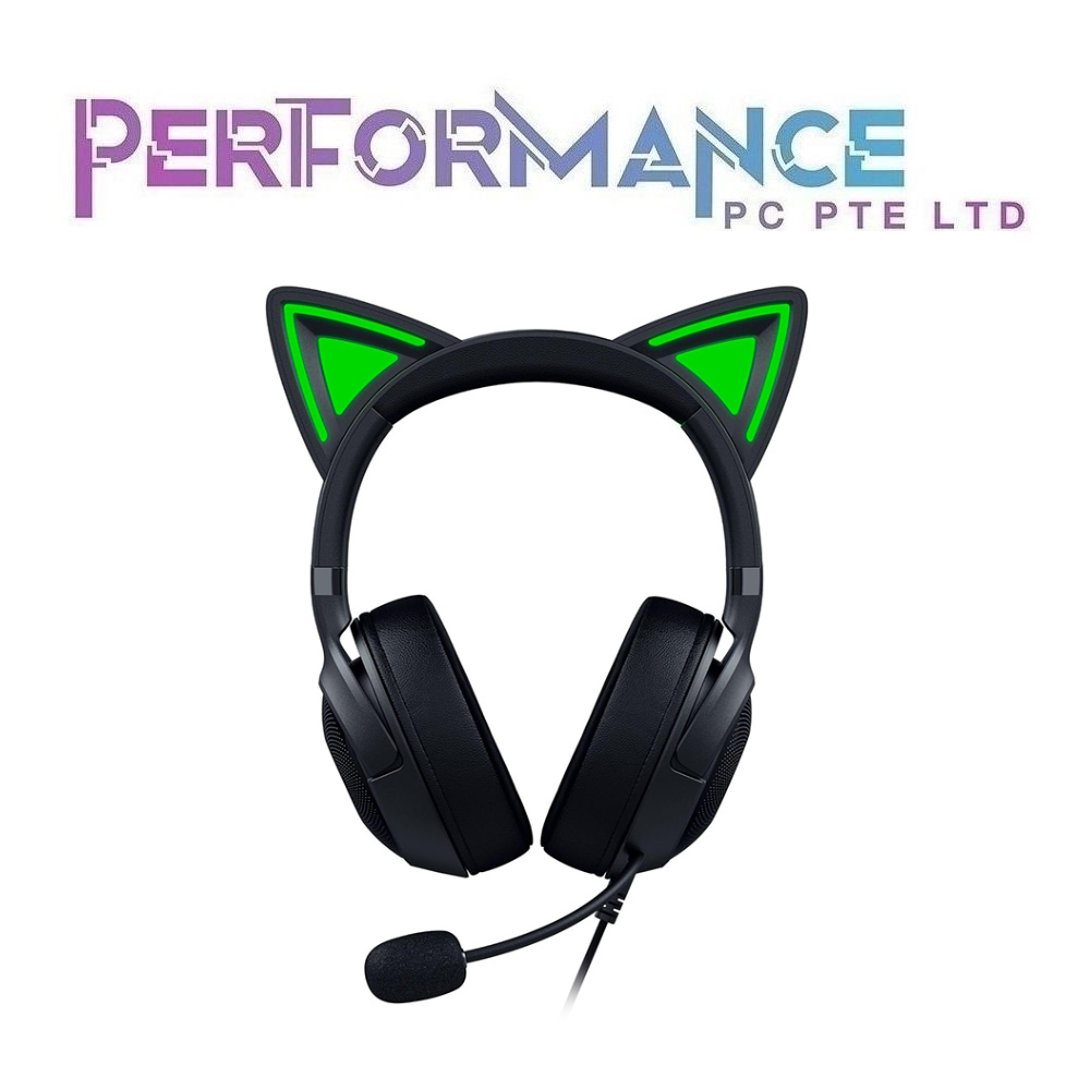 Razer Kraken Kitty V2 - USB Headset with RGB Kitty Ears - Black/ Quartz Edition - FRML Packaging (2 YEARS WARRANTY BY BAN LEONG TECHNOLOGY PTE LTD)