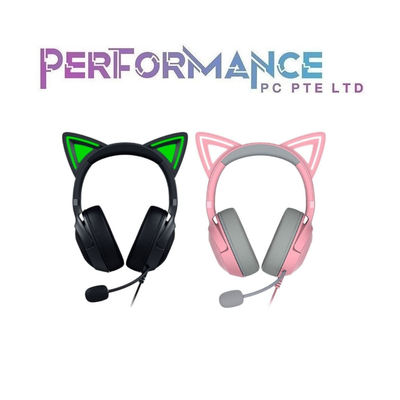Razer Kraken Kitty V2 - USB Headset with RGB Kitty Ears - Black/ Quartz Edition - FRML Packaging (2 YEARS WARRANTY BY BAN LEONG TECHNOLOGY PTE LTD)