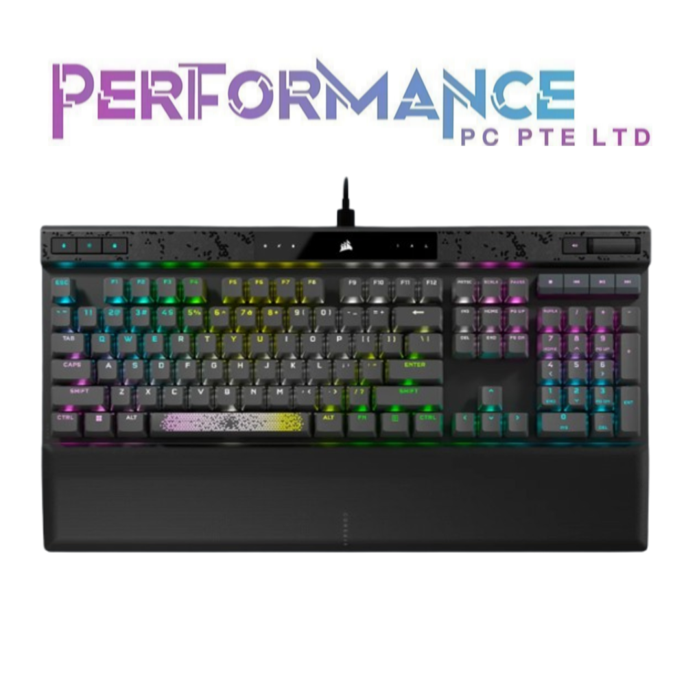 Corsair K70 MAX RGB Magnetic 100% Mechanical MGX Switch Steel Grey Gaming Keyboard (2 YEARS WARRANTY BY CONVERGENT SYSTEMS PTE LTD)