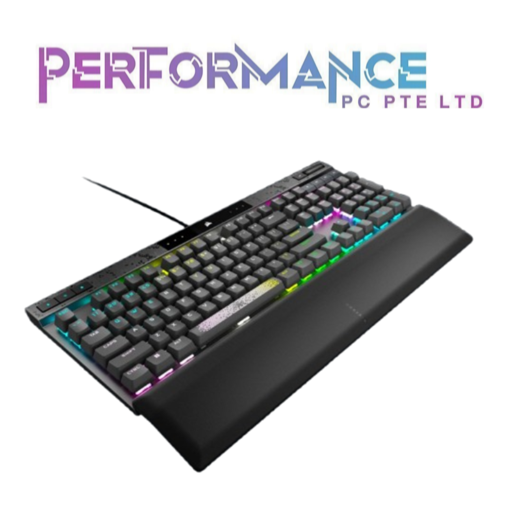 Corsair K70 MAX RGB Magnetic 100% Mechanical MGX Switch Steel Grey Gaming Keyboard (2 YEARS WARRANTY BY CONVERGENT SYSTEMS PTE LTD)