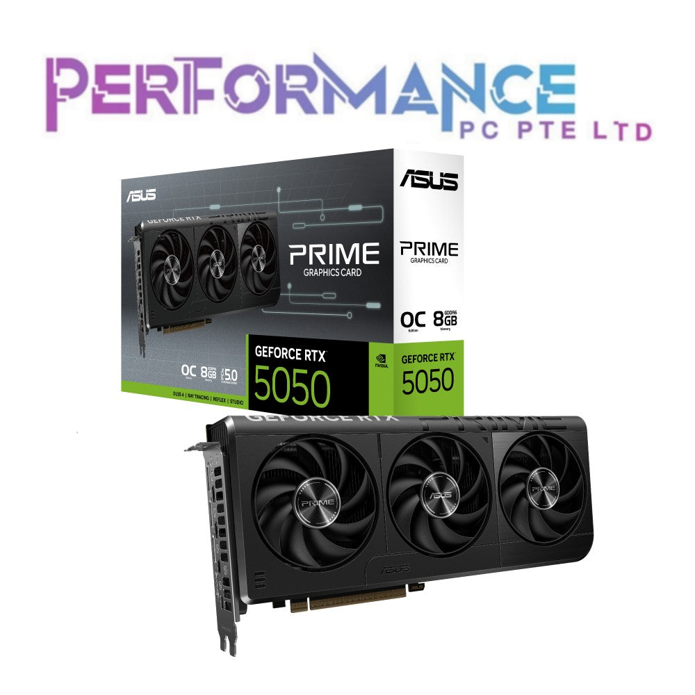 ASUS PRIME RTX 5050 RTX5050 8GB GDDR6 OC EDITION GRAPHICS CARD (3 YEARS WARRANTY BY AVERTEK ENTERPRISES PTE LTD)